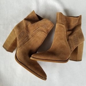 NWOT Vince Camuto Suede Wide Ankle Boots
